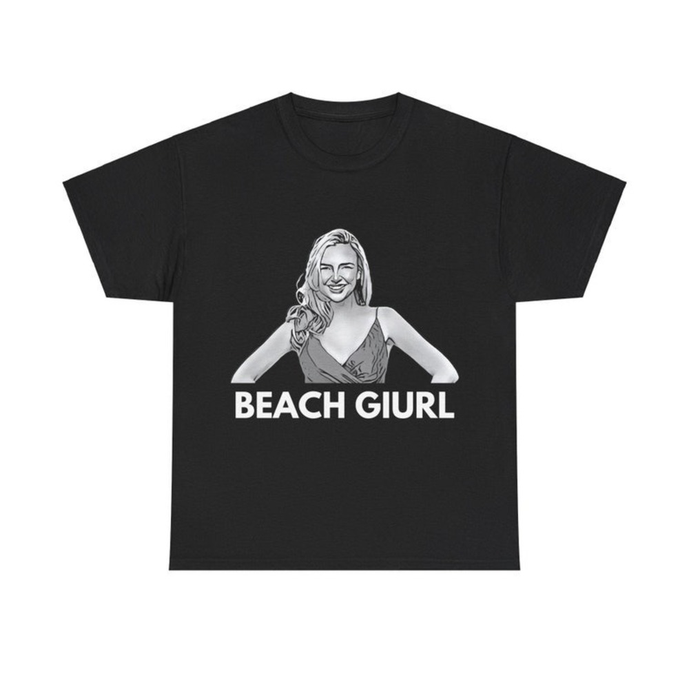 Nadine Coyle Beach Giurl Front Unisex T-Shirt (Black)